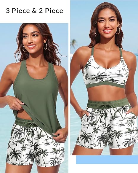 ⏰LAST DAY 50% OFF - 3 Piece Tankini with Shorts 🔥 - Image 2