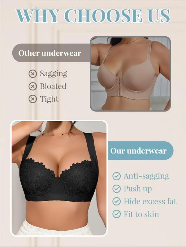 3-Piece  Women's Sexy Lace Bra - Image 5