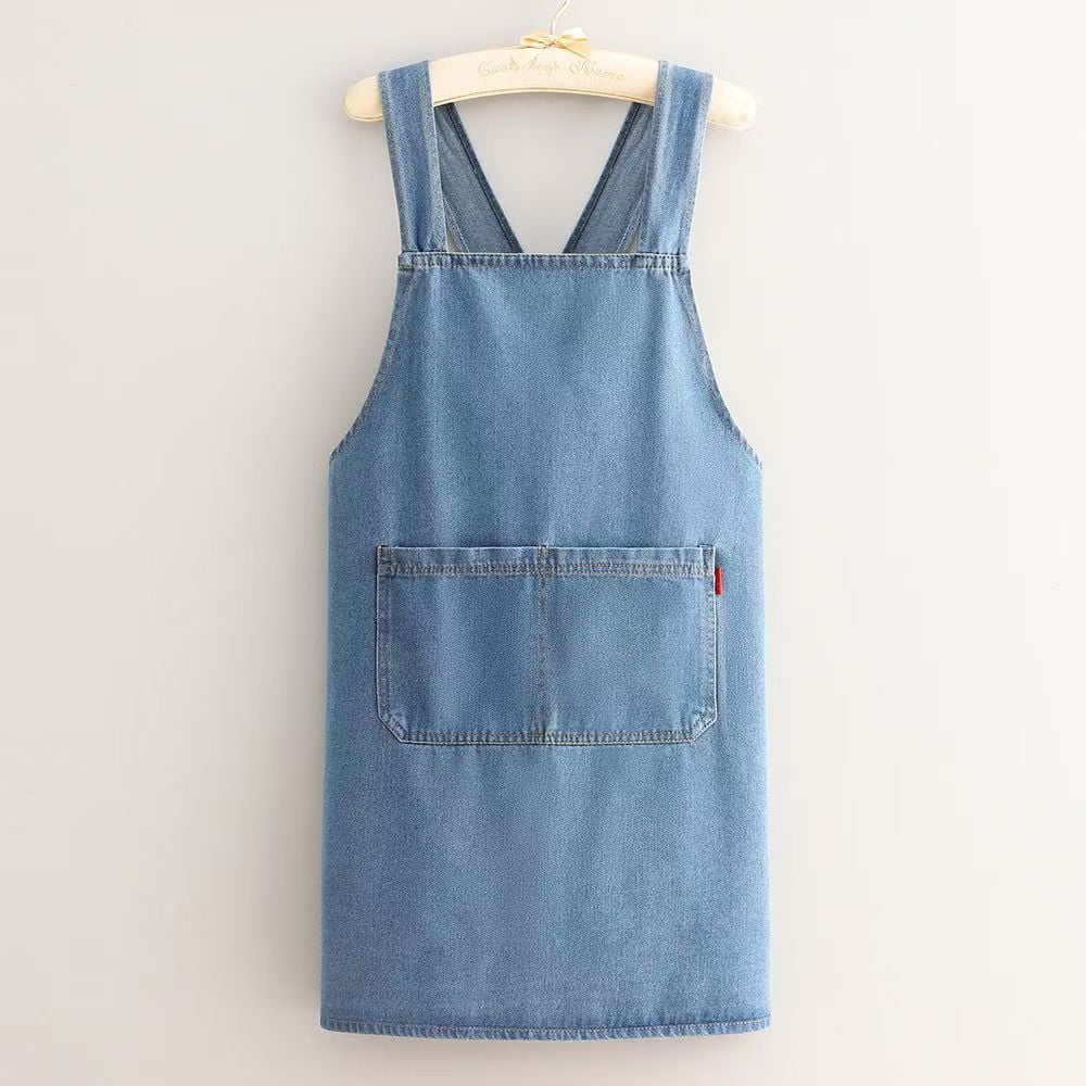 Ergonomic Cross-Back Denim Apron - Image 8