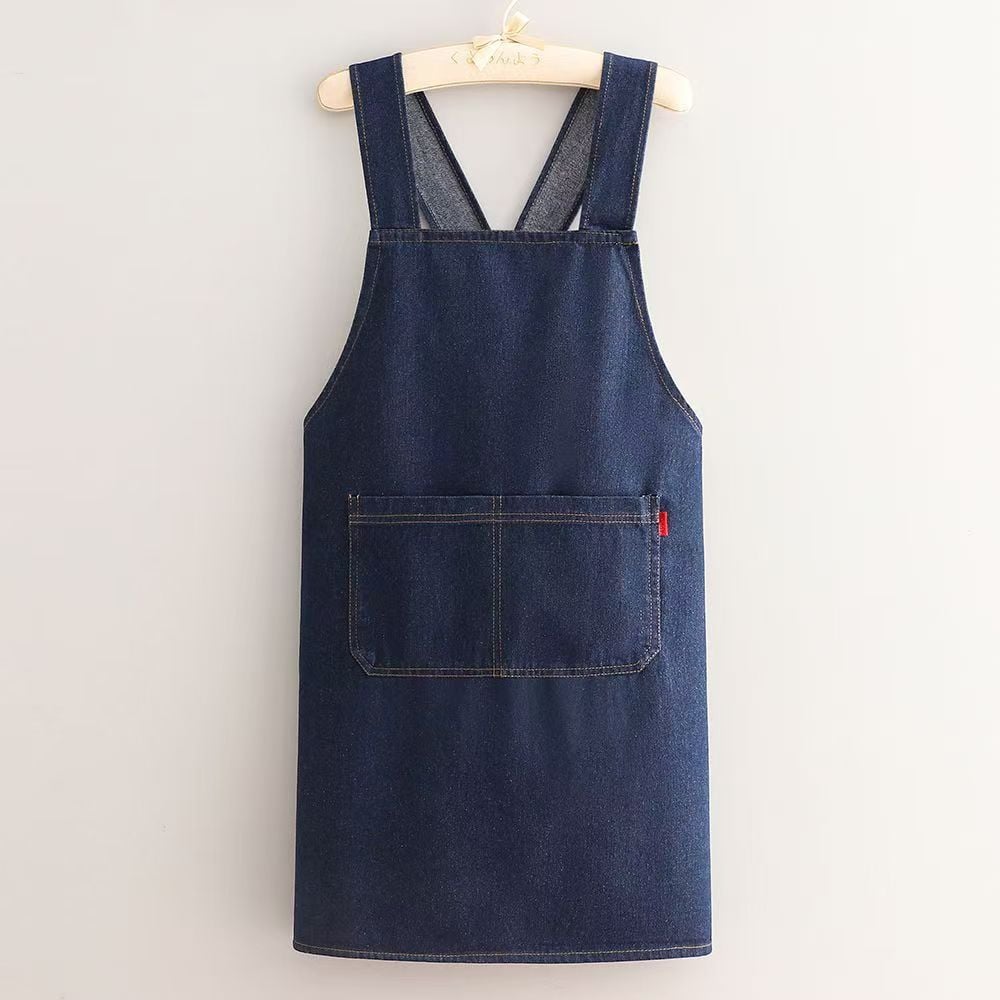 Ergonomic Cross-Back Denim Apron - Image 9