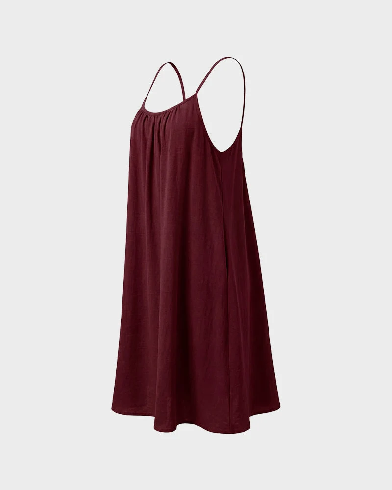 Women’s Backless Flowy Cami Lounge Dress - Image 19
