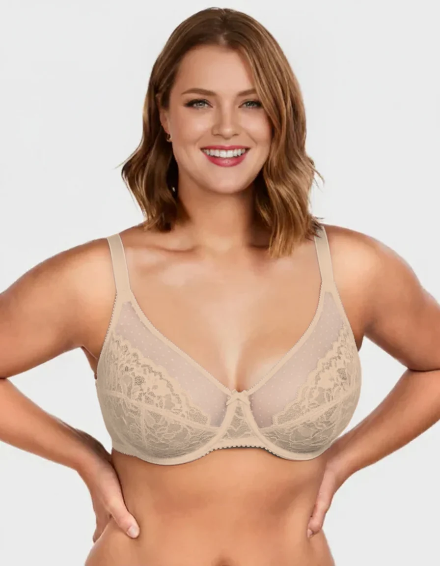 Full Coverage Lace Minimizer Bra - Image 12