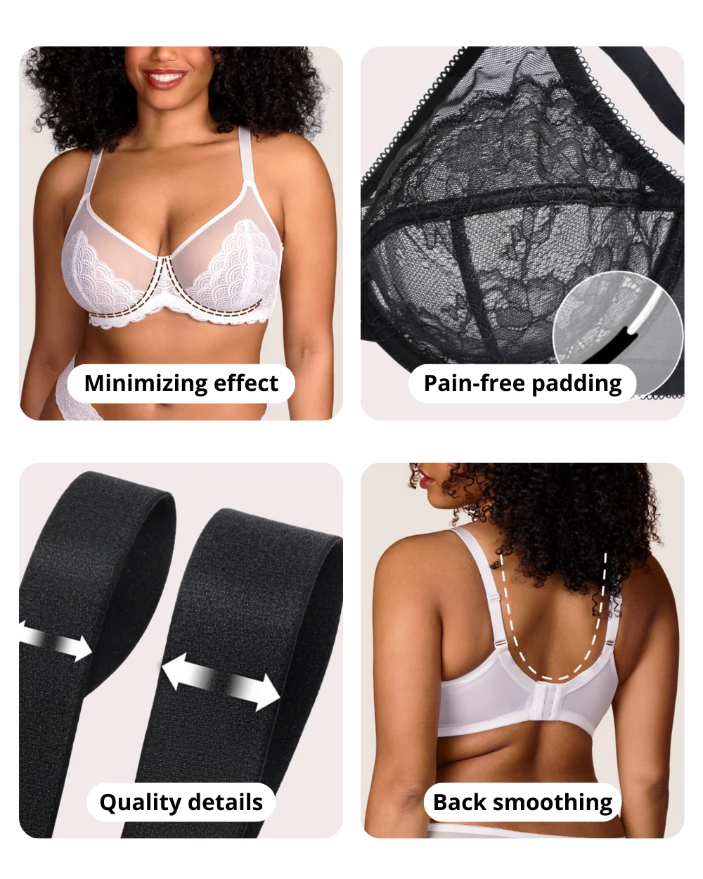 Breast Minimizer Bra - Enchante - Image 7
