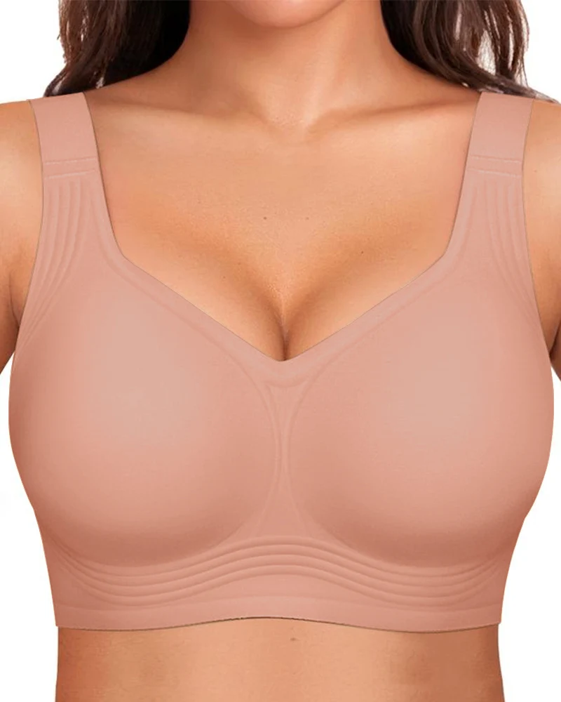 Comfortable Wireless Full Coverage Jelly Smoothing Bra - Image 27