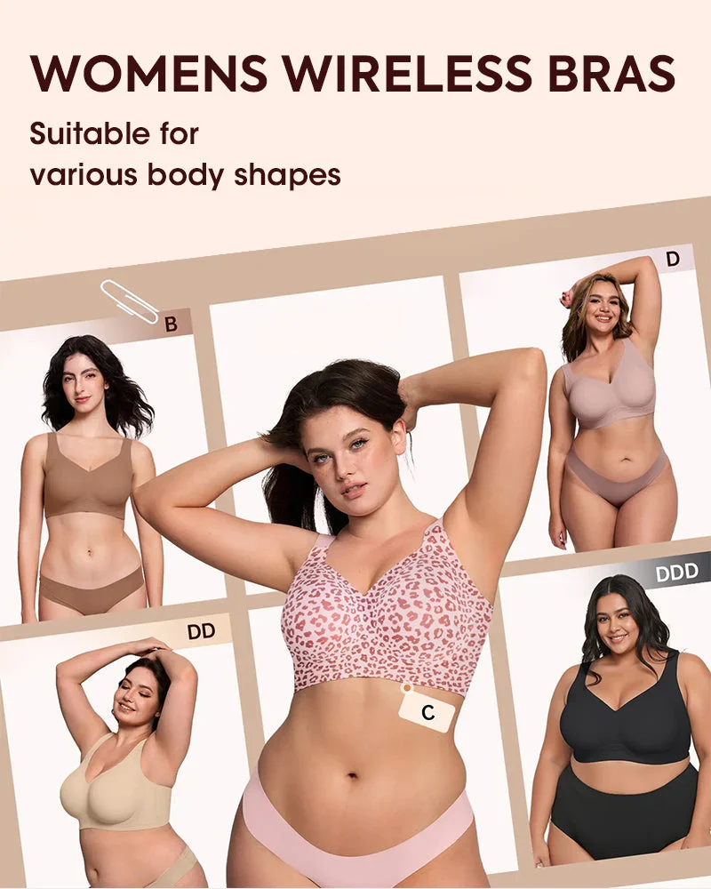 Comfortable Wireless Full Coverage Jelly Smoothing Bra - Image 5