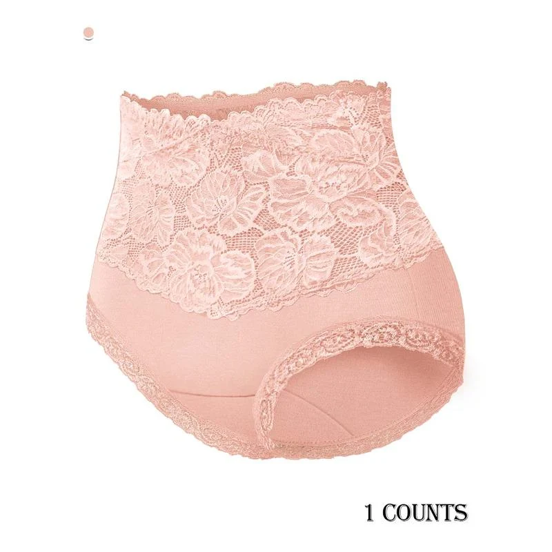 Comfy Everyday High-Waist Panties with Lace Trim, 5-Pack - Image 6
