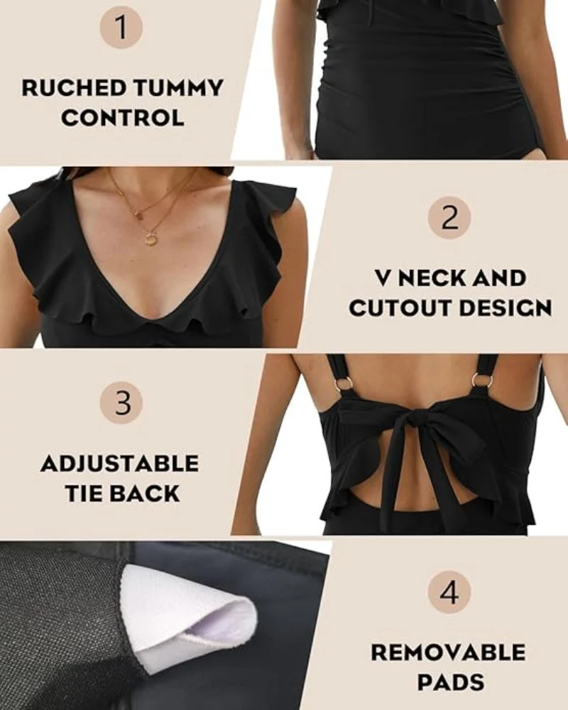 Confidence-Boosting V-Neck Swimsuit - Image 24