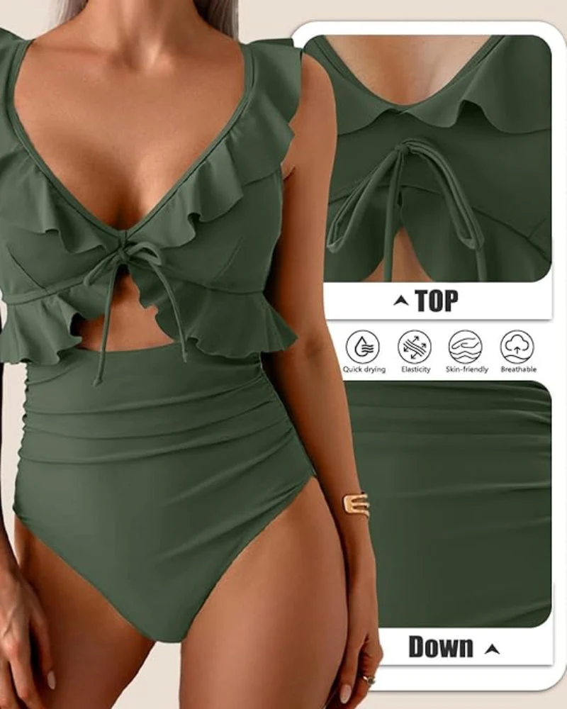 Confidence-Boosting V-Neck Swimsuit - Image 32
