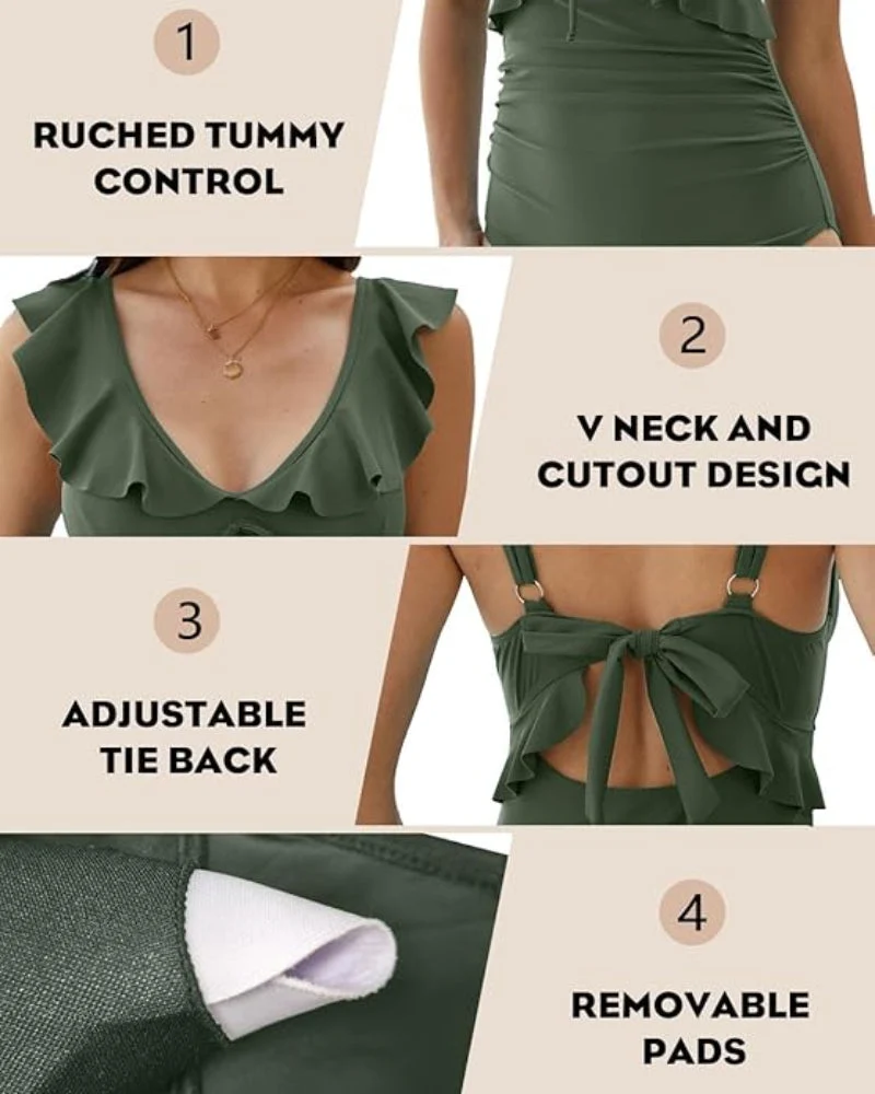 Confidence-Boosting V-Neck Swimsuit - Image 33