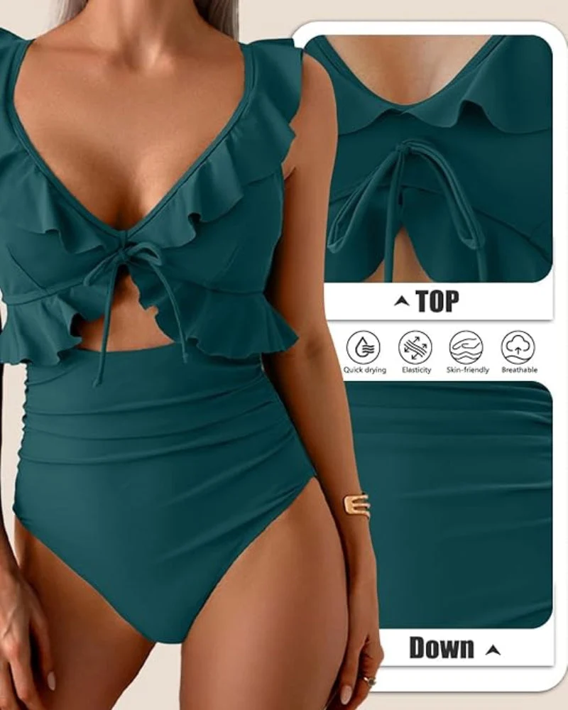Confidence-Boosting V-Neck Swimsuit - Image 37