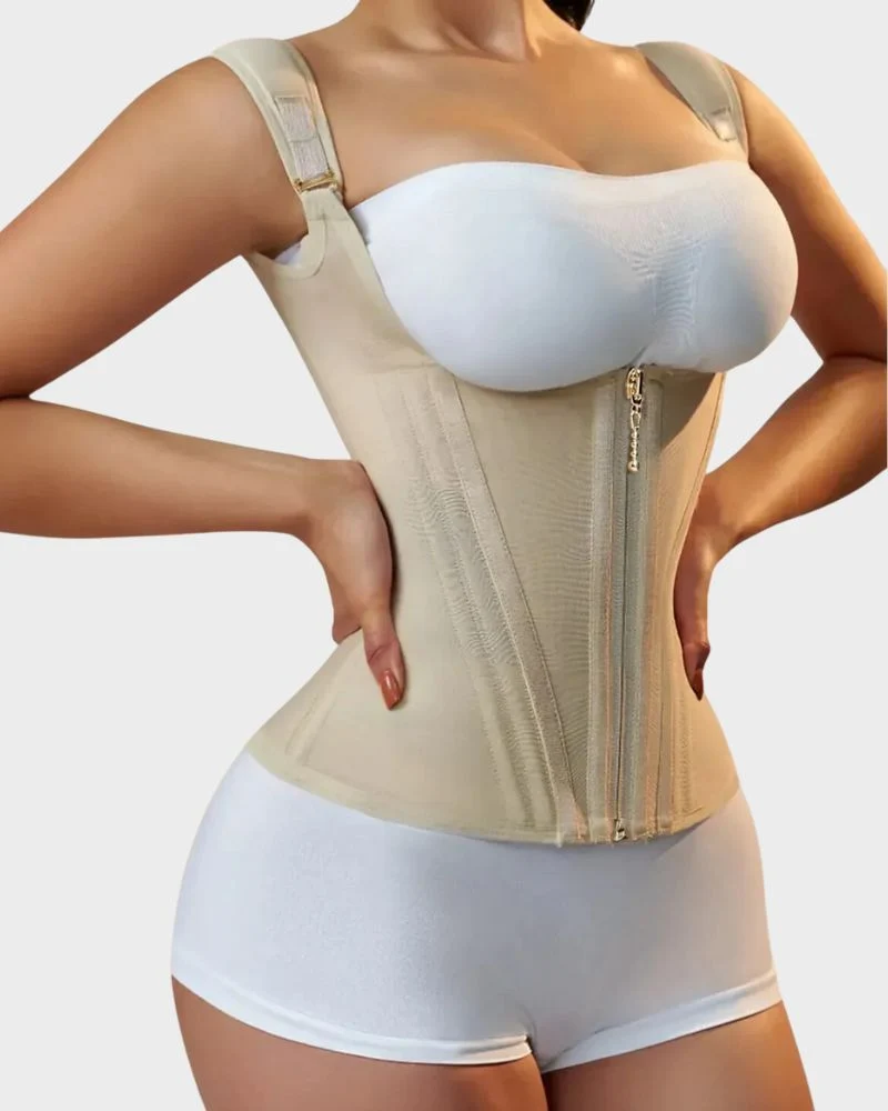 Double Waistband Corset Vest Waist Trainer - Image 7