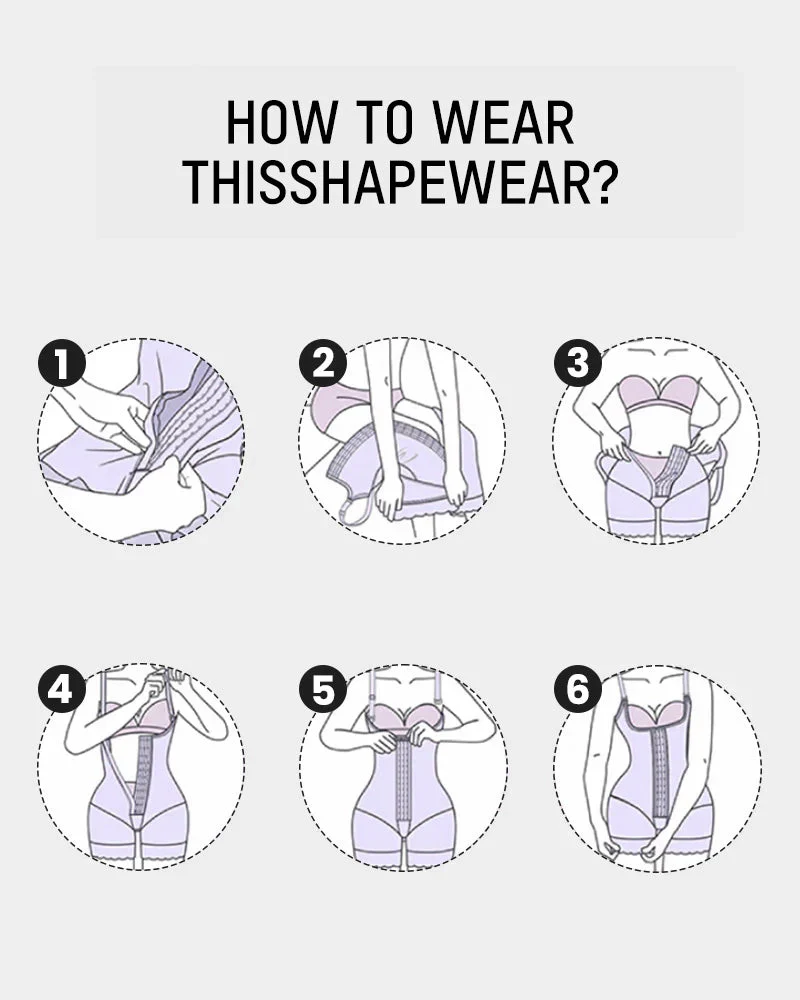Extra Plus Size Shaper Bodysuit Tummy Control Shapewear With Bra - Image 26