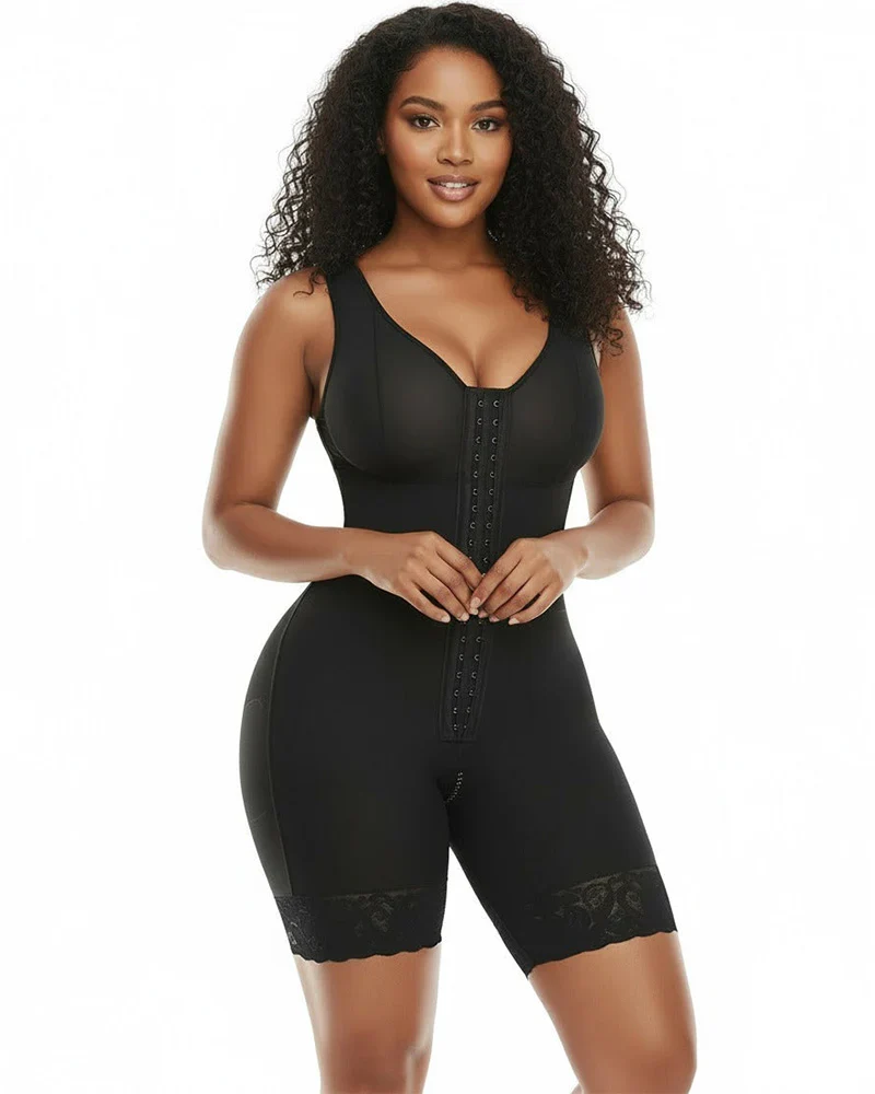 Extra Plus Size Shaper Bodysuit Tummy Control Shapewear With Bra - Image 4