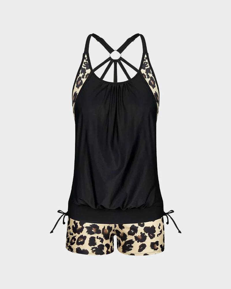 Flattering Three-Piece Tankini Swimsuit - Image 10