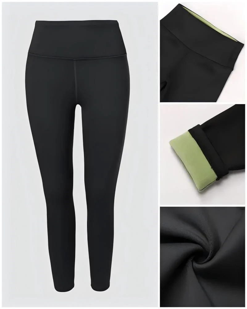 Fleece-Lined Tummy Control Shaping Leggings - Image 5