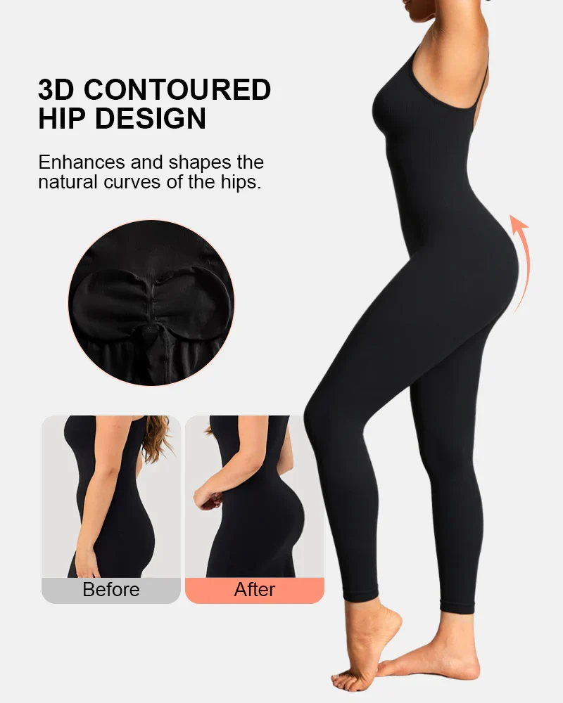 Full Body Shaper High Waisted Tummy Control Bodysuit - Image 4
