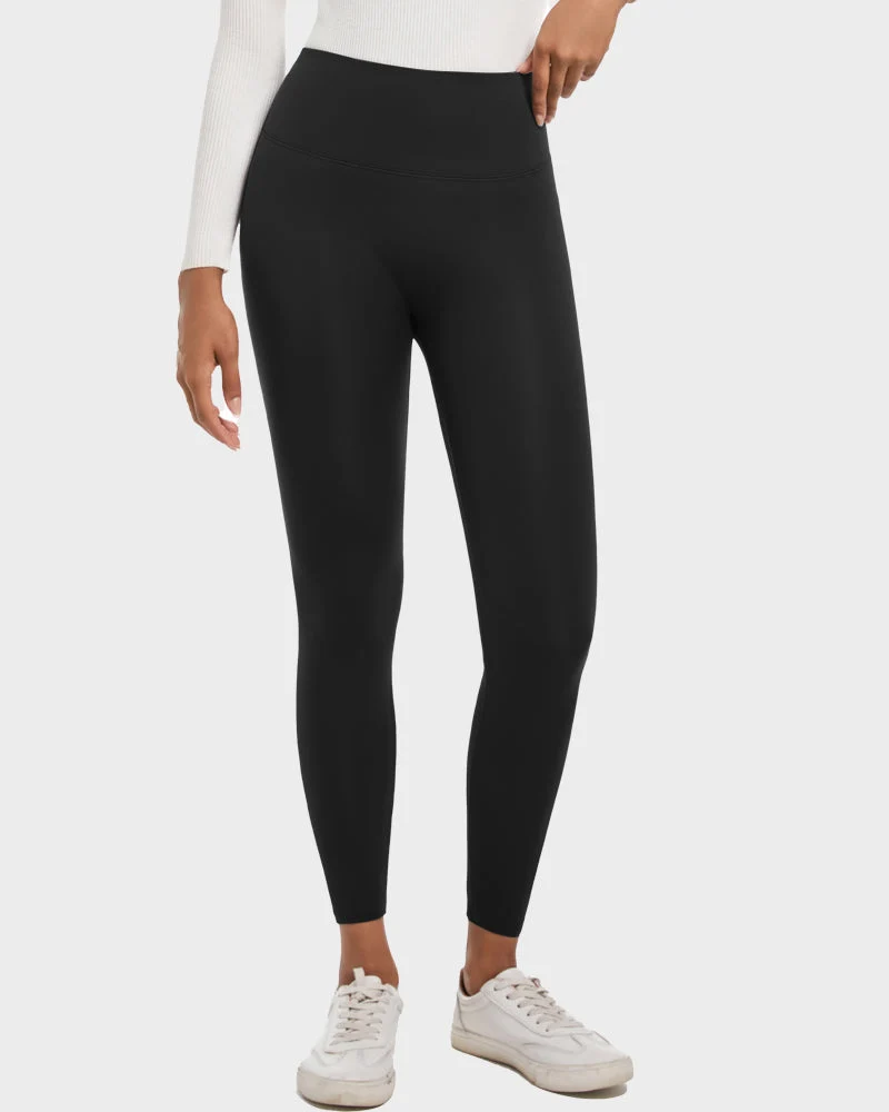 High Waist Butt Lifting Sherpa Fleece Lined Leggings - Image 5