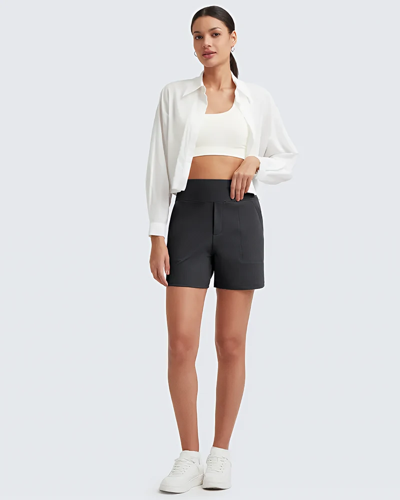 Women's High-Waisted Athletic Bermuda Shorts with Pockets – Running, Yoga, Summer Casual Activewear - Image 7