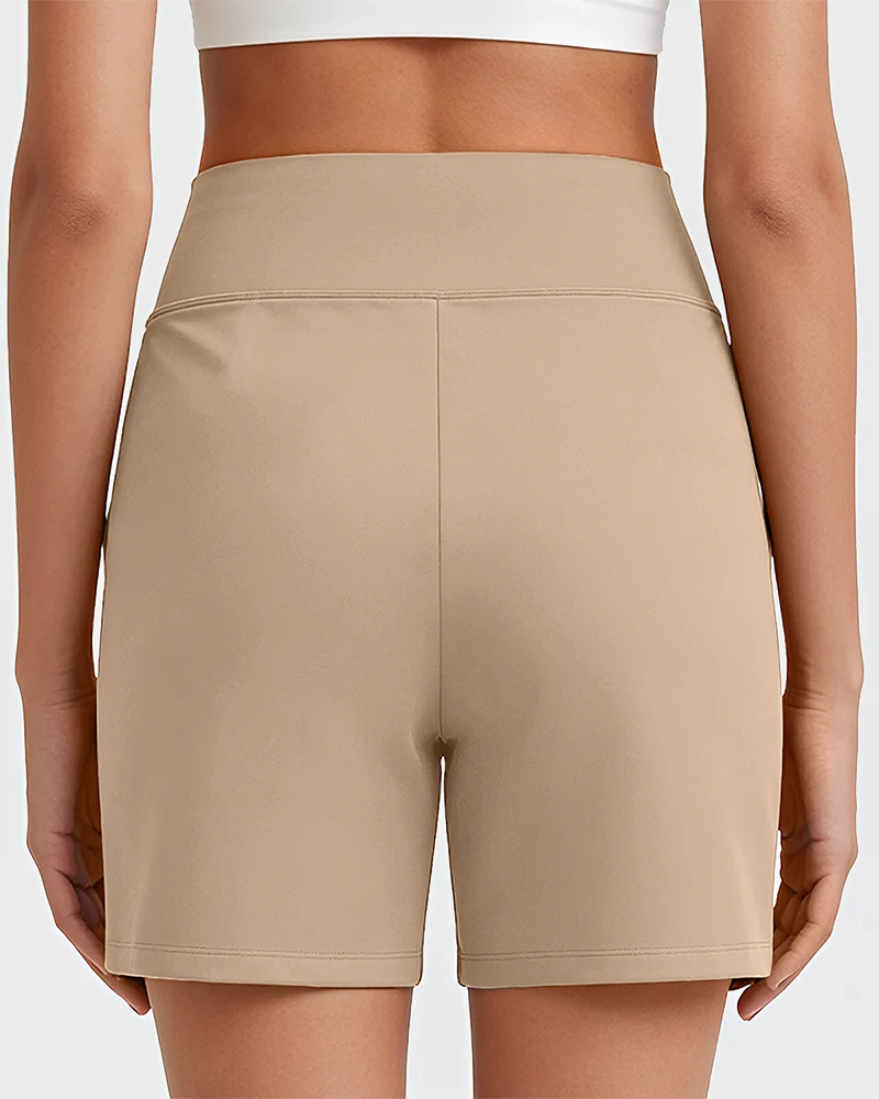 Women's High-Waisted Athletic Bermuda Shorts with Pockets – Running, Yoga, Summer Casual Activewear - Image 9