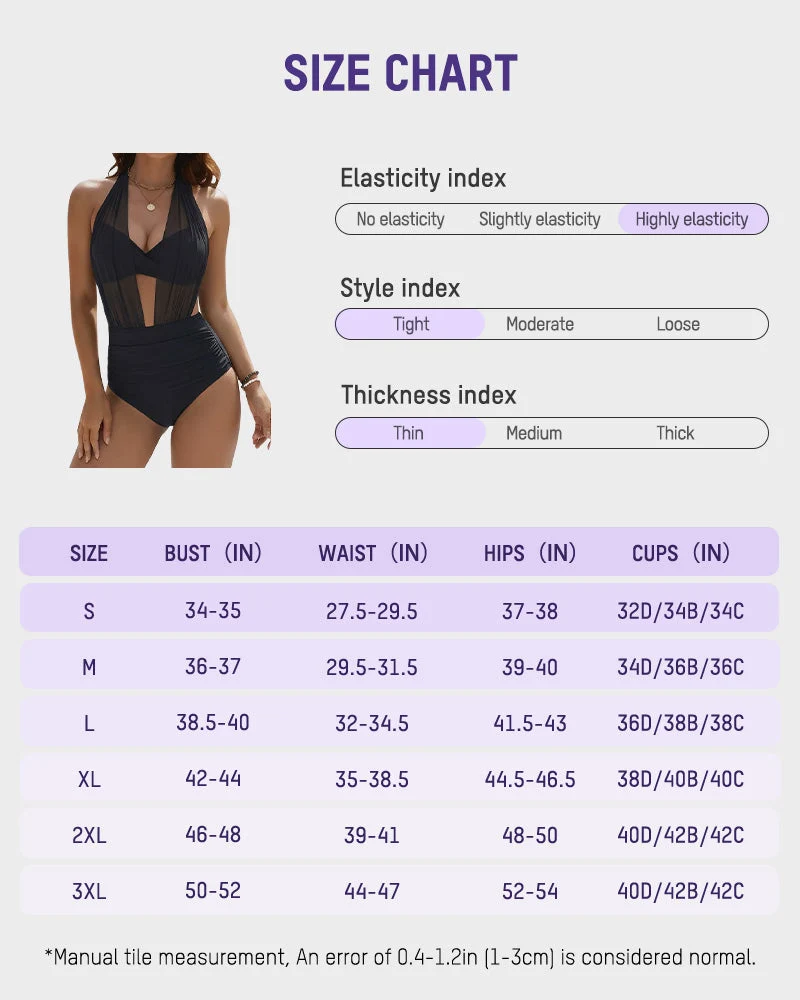 High-Waisted Tummy Control Mesh Bikini Set - Image 26