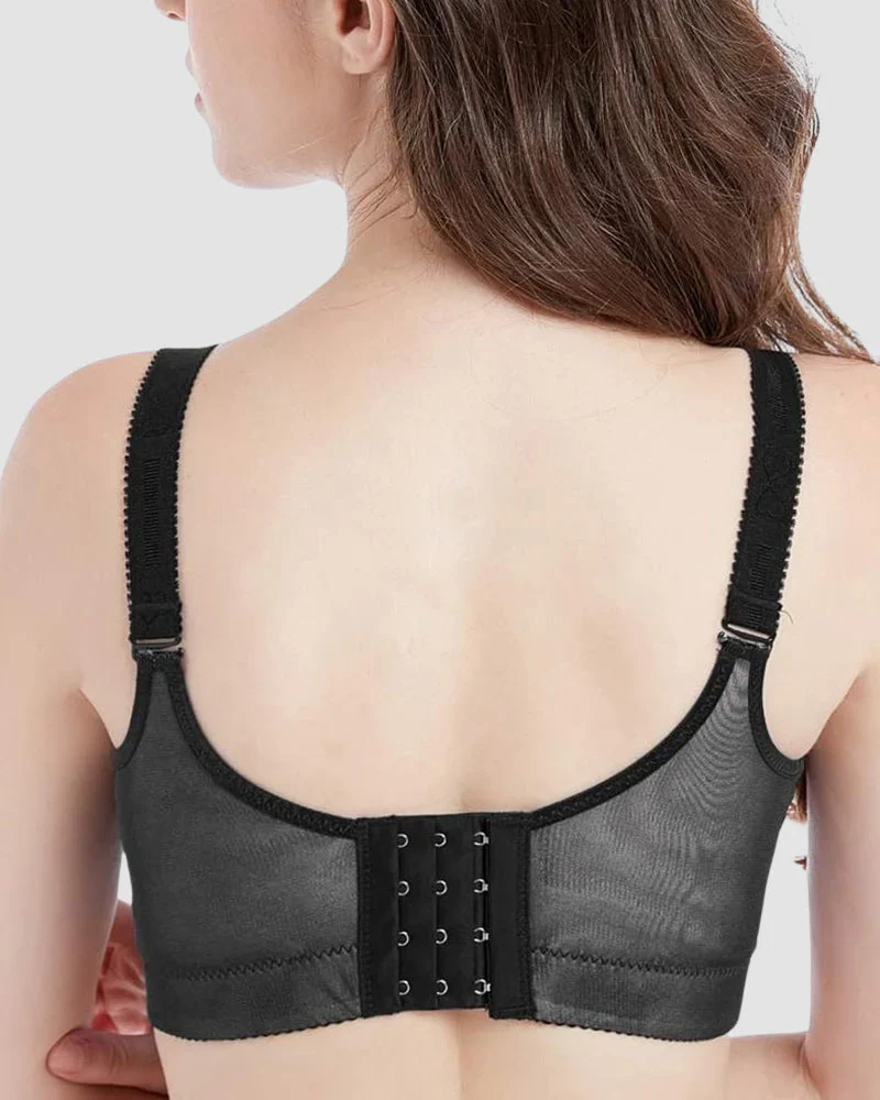 Lace Underwire Padded Push Up Bra - Image 3
