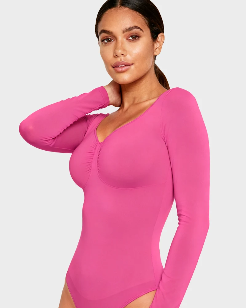 Long Sleeve Shaping Bodysuit - Image 24