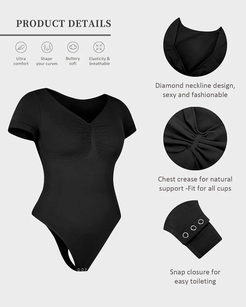 Long Sleeve Shaping Bodysuit - Image 6