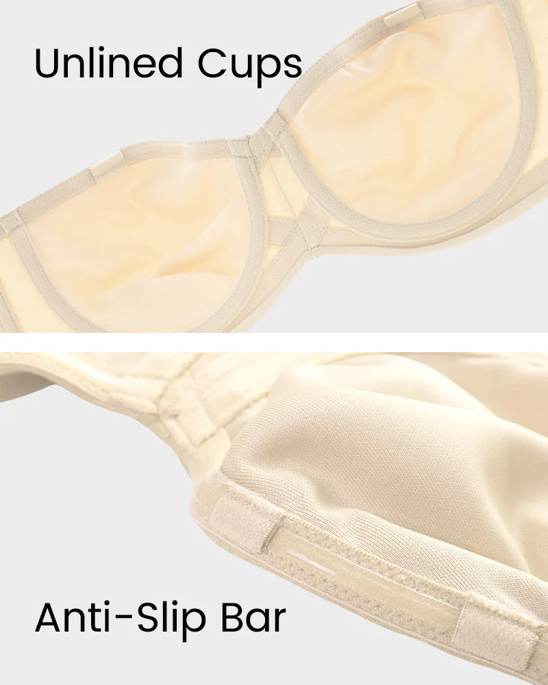 Full Support Non-Slip Convertible Bandeau Bra - Image 6