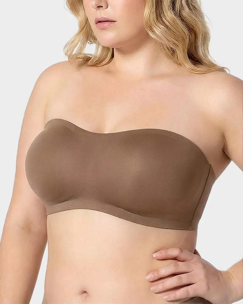 Non-Slip Crossover Side Hook Bandeau Bra - Image 13
