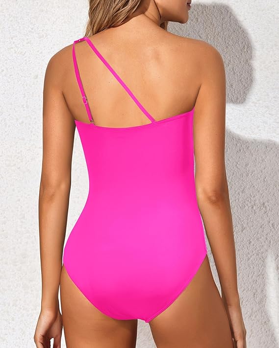 One Shoulder One Piece Swimsuit for Women - Image 20