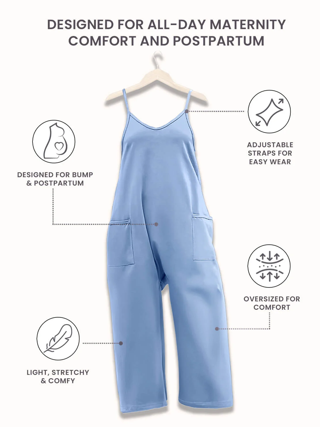 Oversized Jumpsuit - Maternity & Postpartum - Image 40
