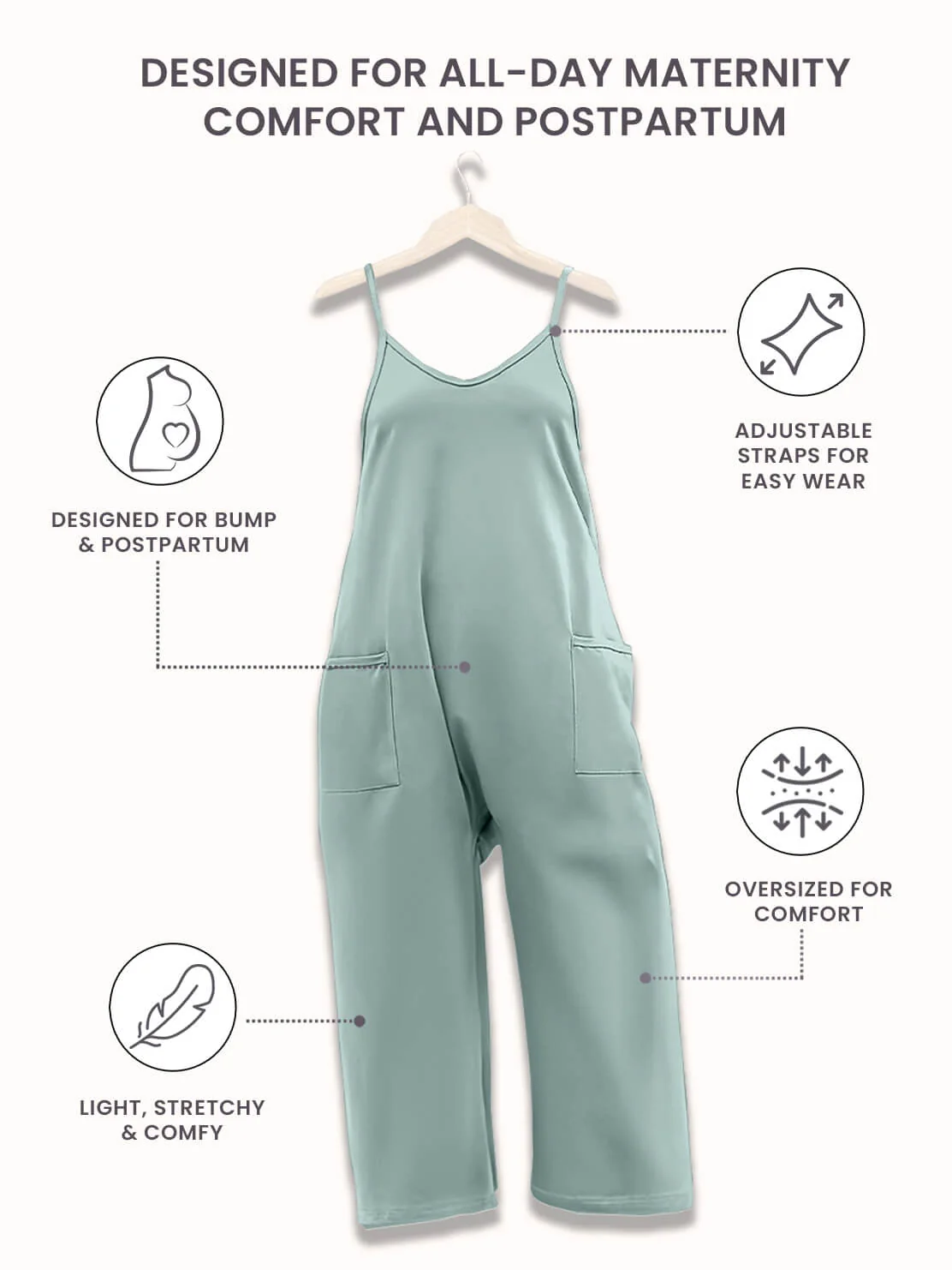 Oversized Jumpsuit - Maternity & Postpartum - Image 58