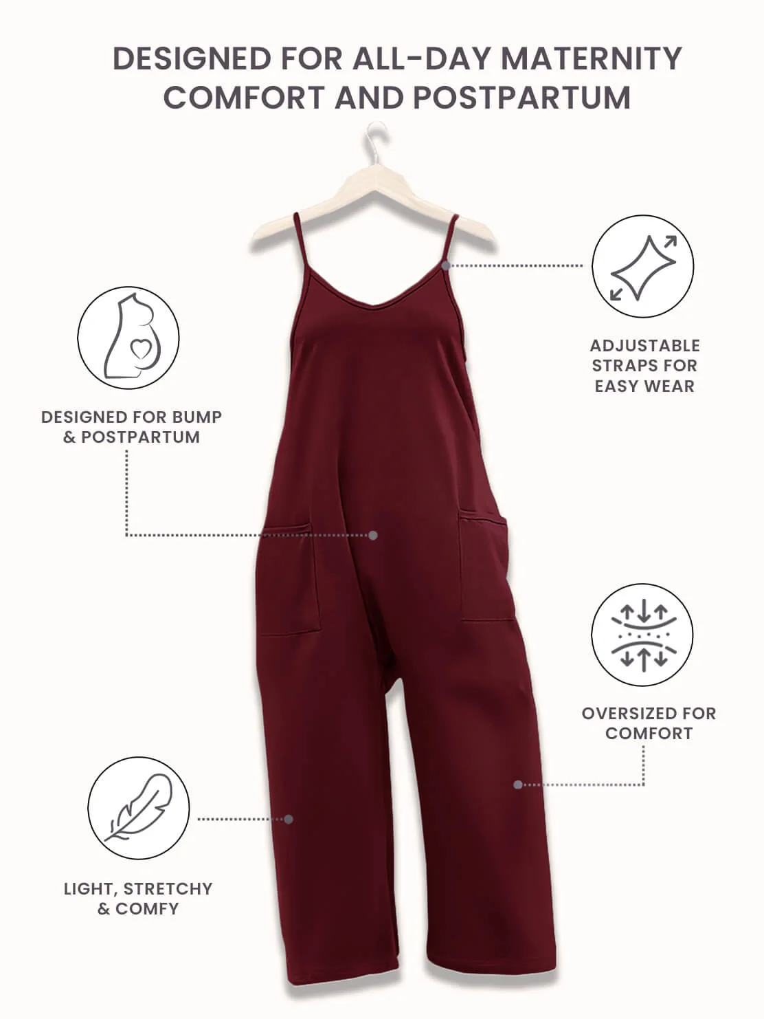 Oversized Jumpsuit - Maternity & Postpartum - Image 76