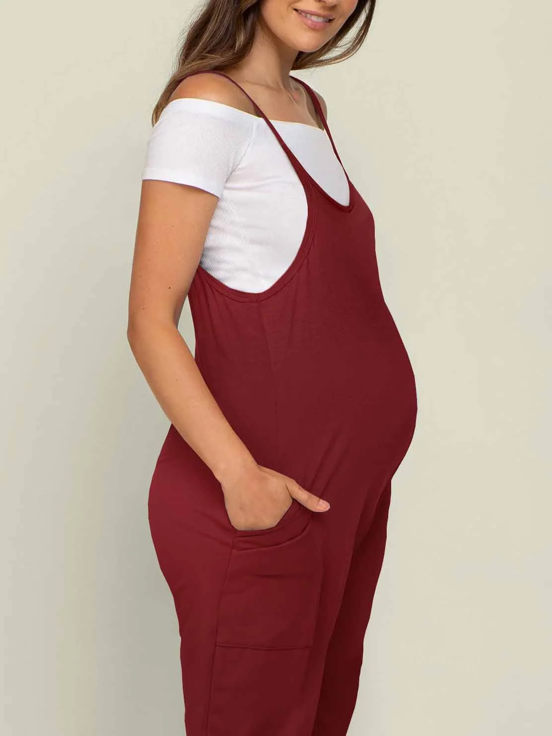 Oversized Jumpsuit - Maternity & Postpartum - Image 80