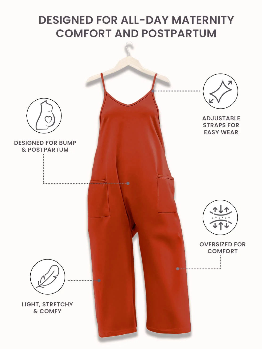 Oversized Jumpsuit - Maternity & Postpartum - Image 85
