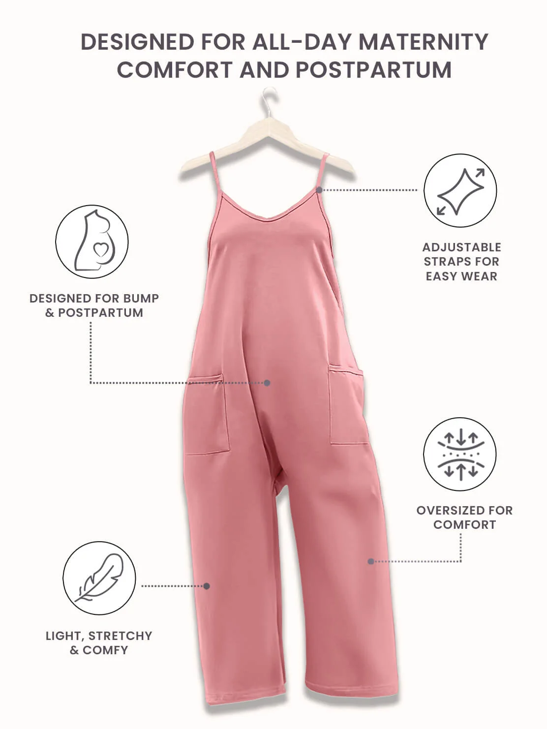 Oversized Jumpsuit - Maternity & Postpartum - Image 94