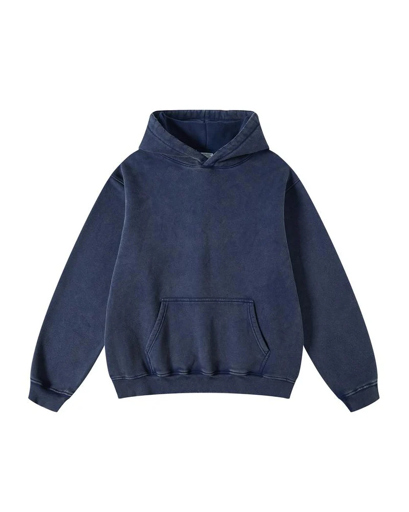 Oversized Unisex Acid Wash Hoodie Pullover - Image 15