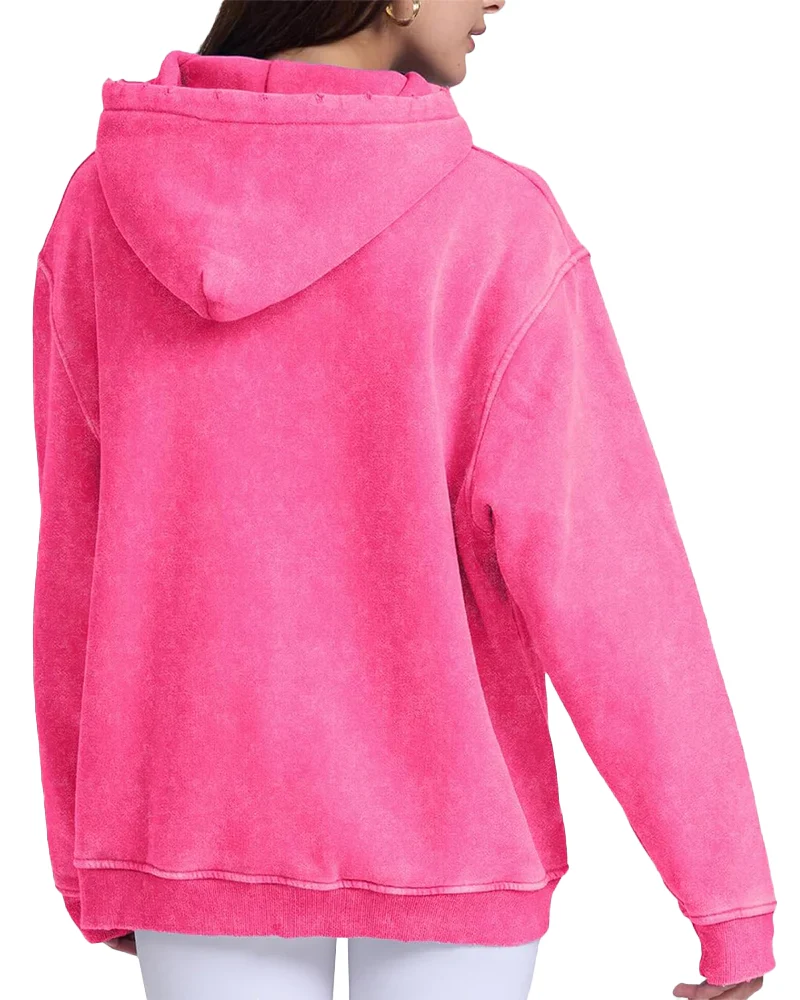 Oversized Unisex Acid Wash Hoodie Pullover - Image 2
