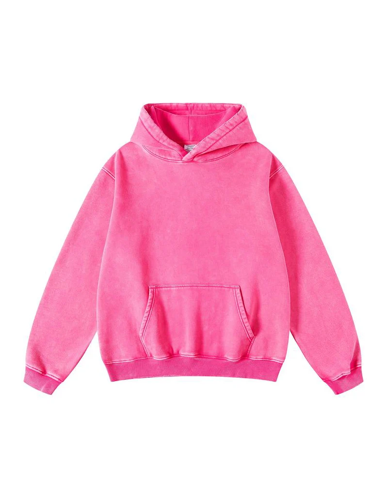 Oversized Unisex Acid Wash Hoodie Pullover - Image 3
