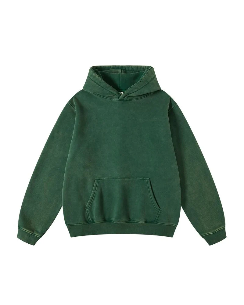 Oversized Unisex Acid Wash Hoodie Pullover - Image 6