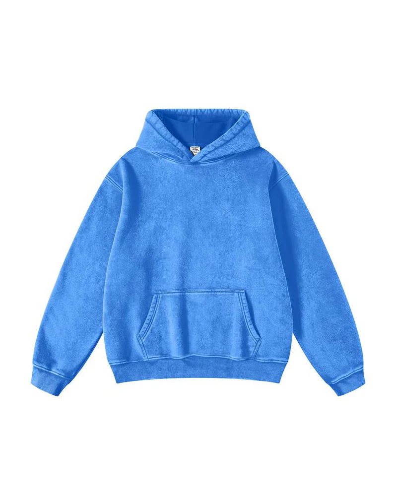 Oversized Unisex Acid Wash Hoodie Pullover - Image 9