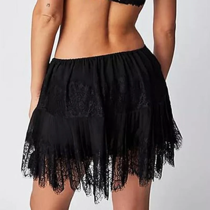Pearl Lace Mini Skirt - Image 10