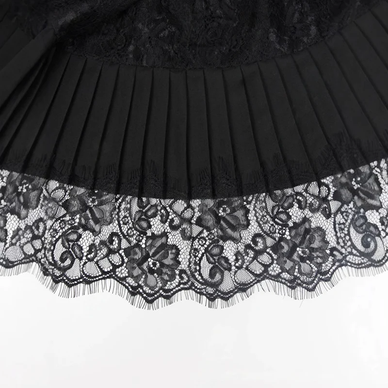 Pearl Lace Mini Skirt - Image 11