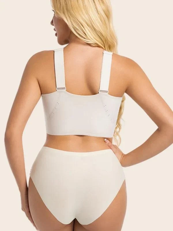 Plus Size Wireless Front-Close Comfort Jelly Bra - Image 5