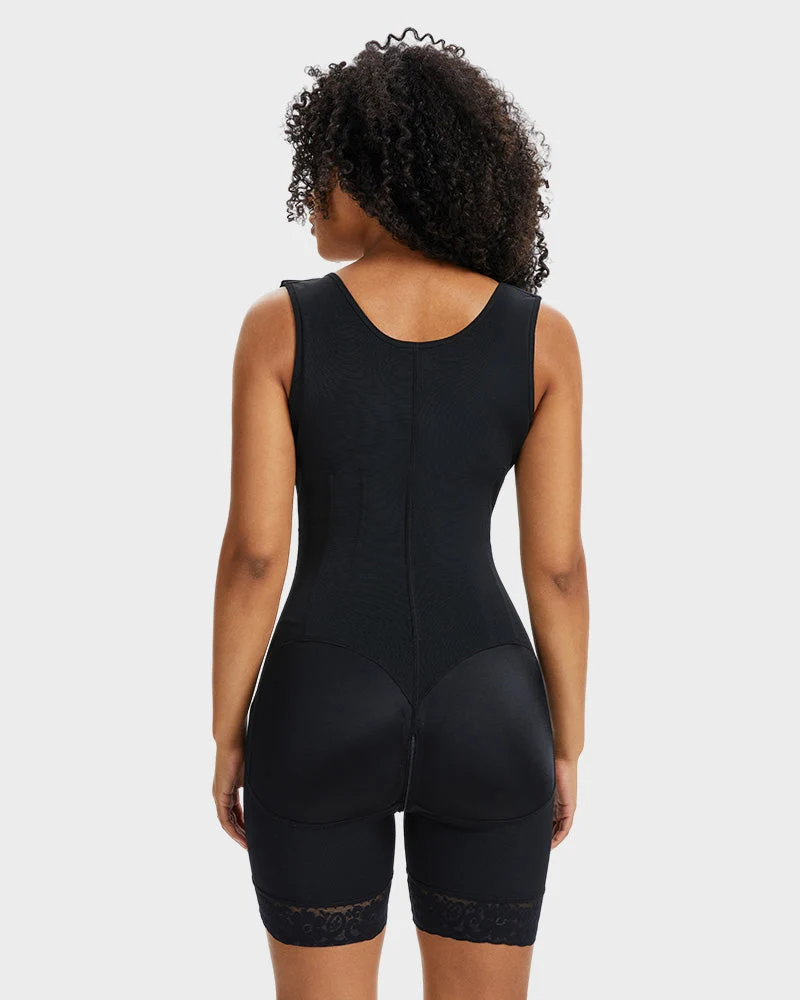 PowerMesh Double-Layer Open Bust Full Body Shaper - Image 9