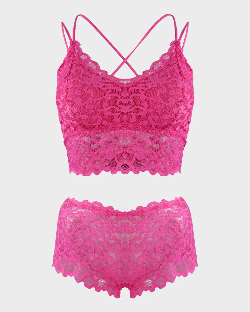 Romantic Lace Bralette & Panty Bundle - Image 10
