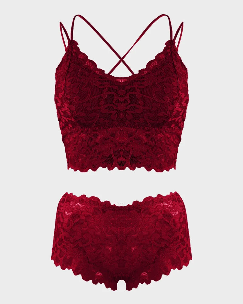Romantic Lace Bralette & Panty Bundle - Image 12