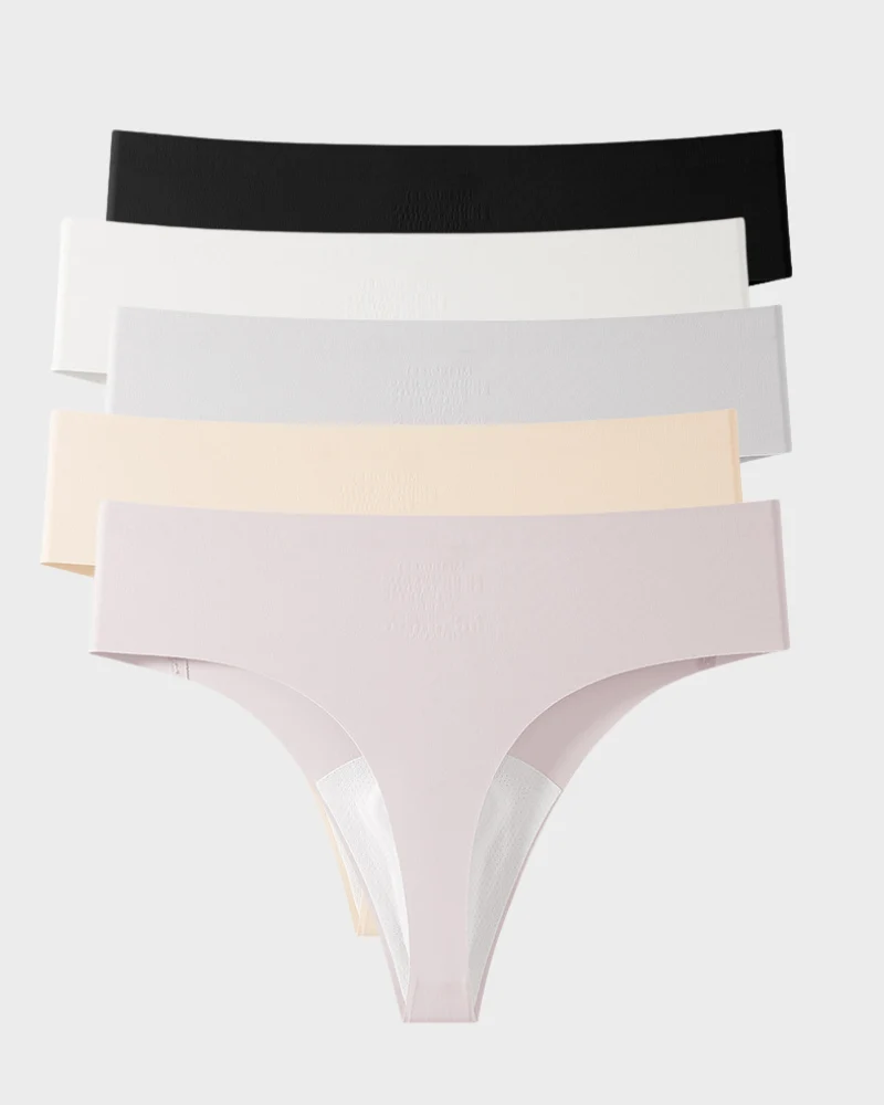 Seamless Invisible Comfort Thongs (5 Pack) - Image 14