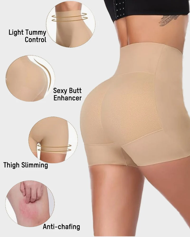 Seamless High-Waist Booty Lift Tummy Control Shapewear Shorts - Image 11