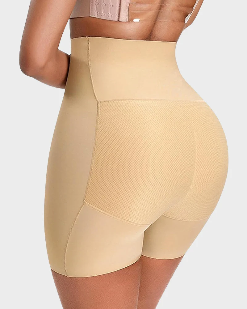 Seamless High-Waist Booty Lift Tummy Control Shapewear Shorts - Image 2